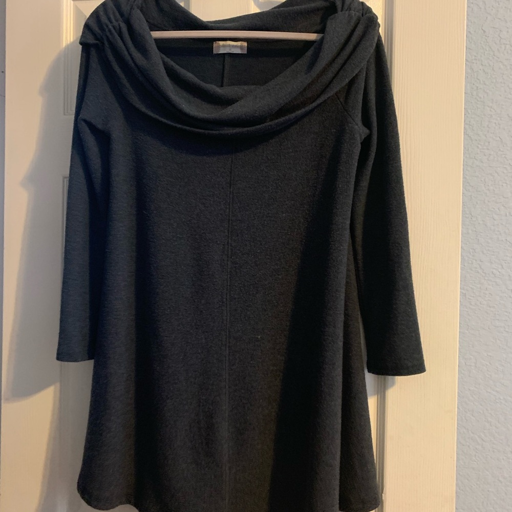 Altar’d State Dark Gray Cowl Neck Comfortable Sweater